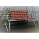 Warm Brick Red & Liquorice Plaid Welsh Carthen FBNL05